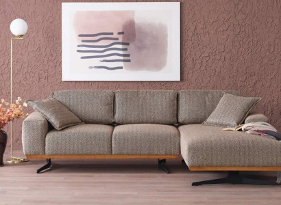 Luxury Corner sofa L-shape Modern Furniture Living room Gray Corner suite Corner sofa en